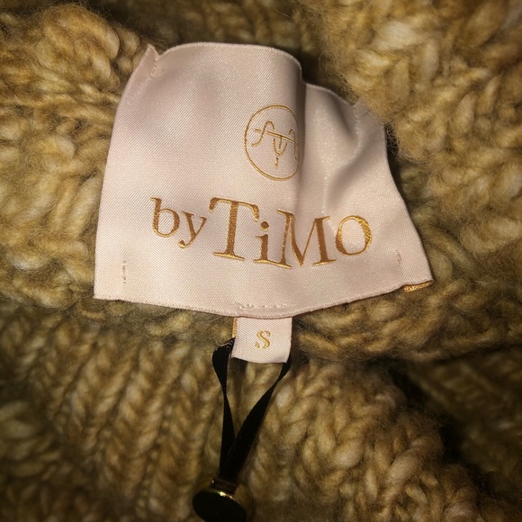 Bytimo turtleneck mustard wool sweater S - Picture 4 of 4
